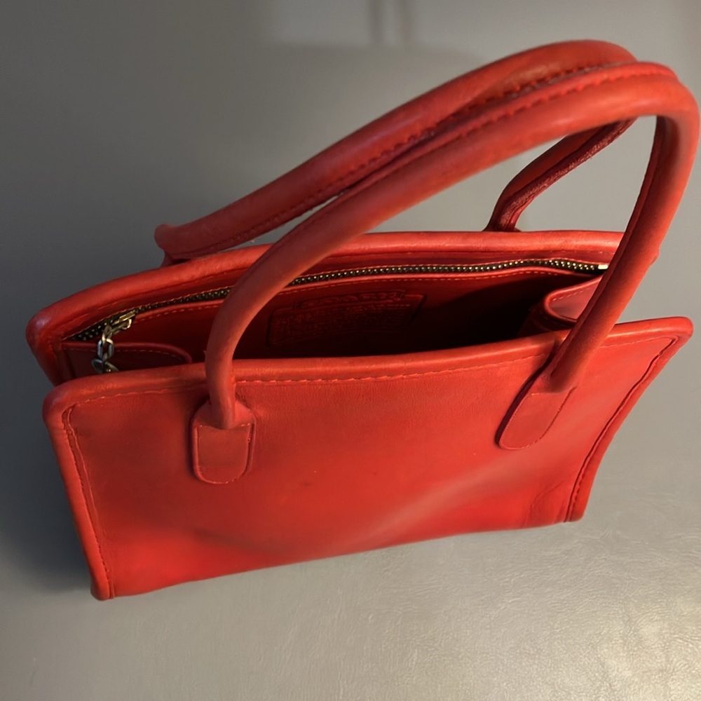 Coach Vintage Dinky Tote 9690 Red - Picture 9 of 13